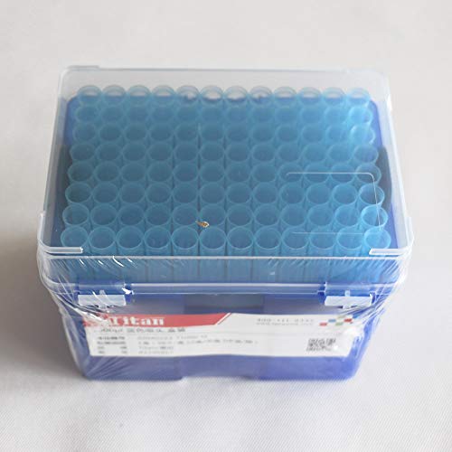 Adamas-beta Micropette Universal Pipete Tip, volume 1000μl, dicas de pipeta estéril e transparente, 96 dicas/rack azul