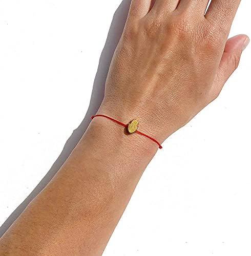 Coleção Naz Bracelete Hamsa para Mulheres Meninas MENS MENINOS Pulseira vermelha para proteção Bracelete de corda vermelha