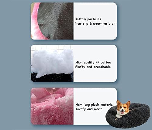 Round Donut Ortopédico Cama de gato lavável macio e aconchegante sofá anti-ansiedade reutilizável capa removível para caçadas
