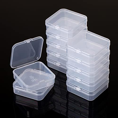 Sr. Pen- pequenos recipientes de plástico, limpos, 12 PCs, organizador de contas pequenas, pequenos recipientes para