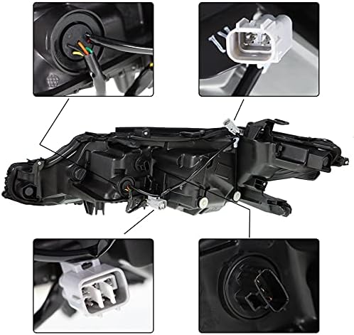 Substituição do conjunto dos faróis para 2018 2019 2020 2021 Toyota Camry L / Le / Se Projector Headlamp Lado do Passageiro direito