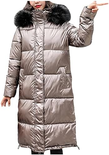 Casacos de pele foviguo para mulheres, Halloween plus size parka mulheres manga longa data noturna clássico fit parka grossa zip up