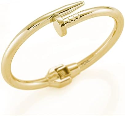 Pulseira de pulseira de ouro de jóias pera 14k, zircônia simular pulseira de diamante, pulseiras de punho para mulheres com caixa de presente, puxador de punho de punho de unhas com fivela