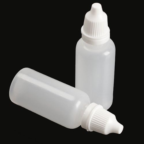 Brotechno 50pcs vazio Garraco de gotas de plástico / garrafa de garrafa de garrafa líquido líquido Bottlesplasplasplas