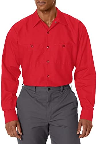Camisa de trabalho de manga comprida industrial de Kap Red Kap