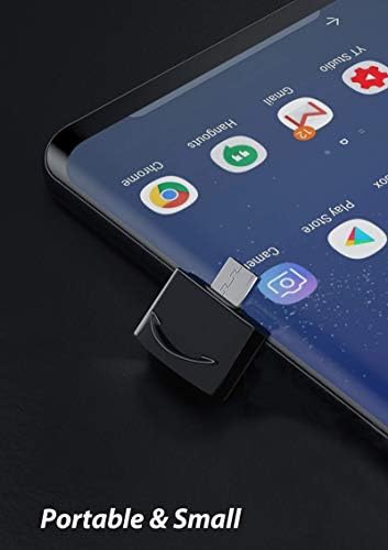 Adaptador masculino USB C fêmea para USB compatível com o seu Samsung Galaxy S10 X para OTG com carregador tipo C. Use com dispositivos de expansão como teclado, mouse, zip, gamepad, sincronização, mais