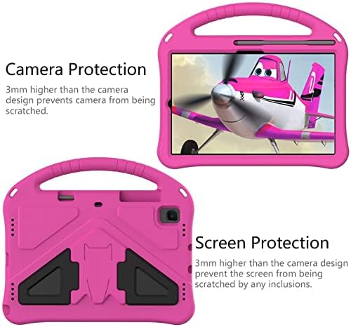 Tablet PC Caso Caso para Samsung Galaxy Tab A7 10.4 2022/2020 Liberação Sm-T509 SM-T500/T505 Caixa de comprimido para crianças Case à prova de choque, capa de caça+alça de proteção