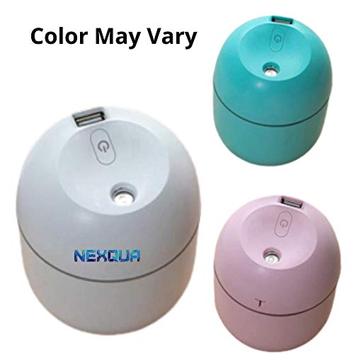 Nexqua Dew Ultrassonic Cool Mist umidificador de ar e difusor essencial de óleo, umidificador de ar aroma com luz noturna