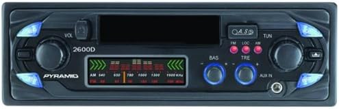 Pirâmide 2600d AM/FM Cassette Player com face totalmente destacável