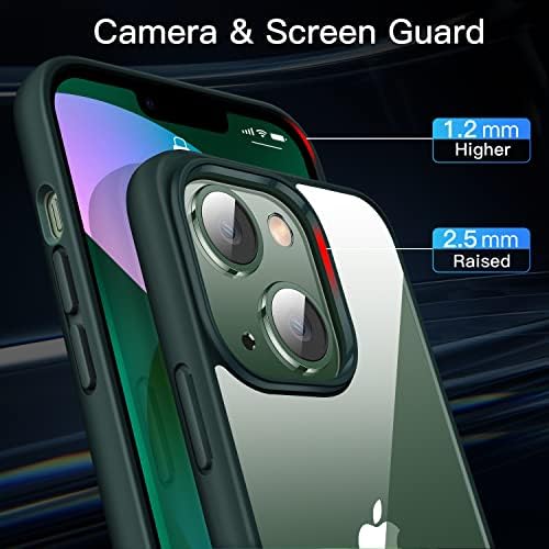 Casekoo Crystal Clear para iPhone 14 Case & iPhone 13 Case, [não amarelecimento] [Proteção de queda de grau militar] Caixa
