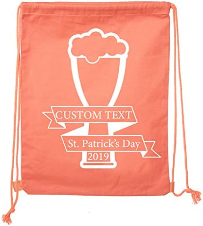 Mochila do dia de St Patrick personalizada sacos de cordão personalizados, bolsa de presente reutilizável