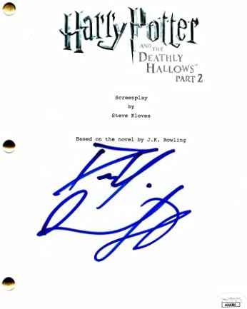 Daniel Radcliffe assinou o autógrafo Harry Potter e as Relíquias da Morte Parte 2 Retido de filme completo com James