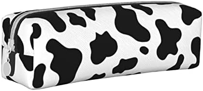 Wyehjut Cow Print Lápis Bolsa de Lápis Zíper Pous