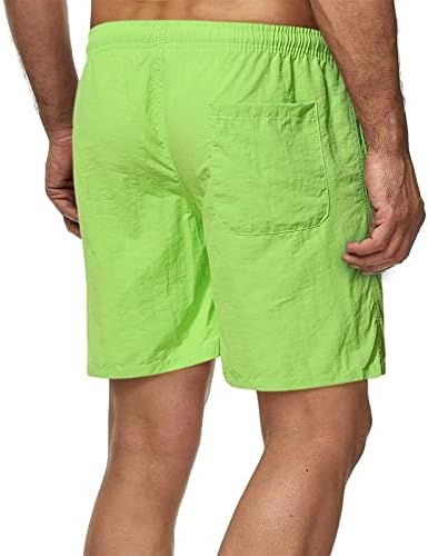 Ymosrh vestido shorts para homens clássicos fit shorts de praia de verão com cintura elástica e bolsos de carga shorts