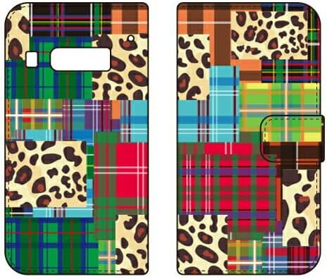 Second Skin Type Smart Type Smart Case Patchwork Design por ROTM/para IIDA InfoBar A03/AU AKYA03 - IJTC - 401 - LIU1