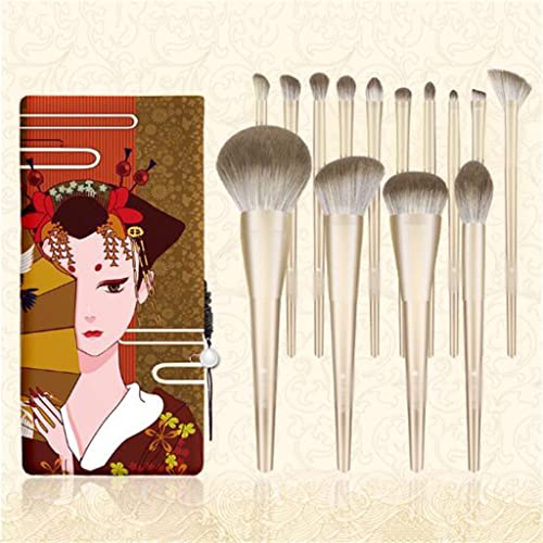 N/um pincel de maquiagem profissional Brush picante um conjunto completo de ferramentas de beleza 14pcs