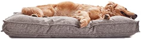 Wataniaya Pet Grande cama de cachorro ortopédico - Almofadas de cães de espuma de memória desfiada com revestimento impermeável,