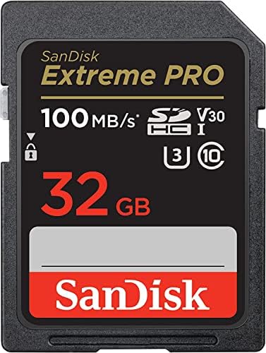Sandisk 32GB SD HC Extreme Pro Memory Card para Digital DSLR Câmera SDHC 4K V30 UHS-I com tudo, menos Stromboli 3.0 SD/TF Reader