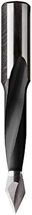 CMT 314.080.11 2 Flute Powel Brill para através de orifícios, 8 mm de diâmetro, haste de 10x26 mm, rotação à direita
