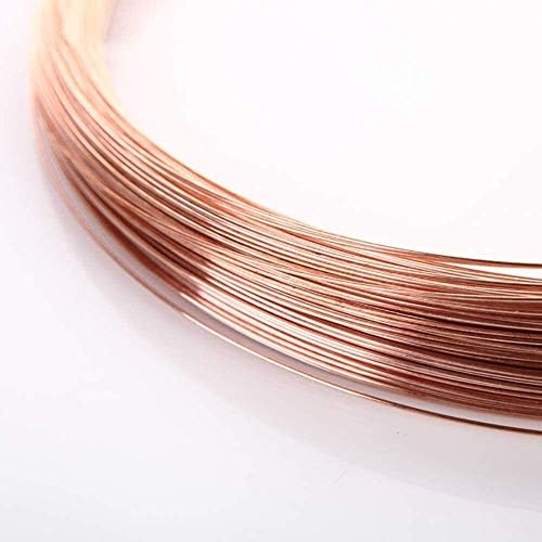 Nianxinn Fio de cobre de cobre Bobina de cobre Bobina de cobre Fio sólido de cobre Electrical 99,9% puro Matérias -primas industriais naturais 10m Fio de jóias de jóias