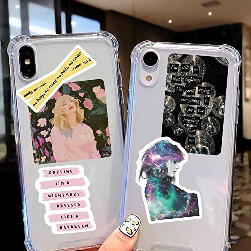 100pcs Taylor adesivos Decalques Swift Merch ， Decalque de vinil à prova d'água para laptop ， adesivo de música para garrafa