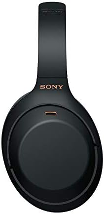 Sony WH-1000XM4 sem fio Bluetooth Ruído cancelando fones de ouvido com pacote de fones de ouvido sem fio-bateria portátil e duradoura,