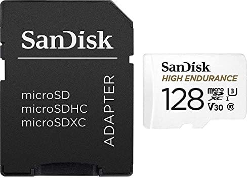 Sandisk High Endurance 128GB TF Card MicrosDXC Memory Card para Dash Cames e Sistema de Segurança em casa Câmeras de vídeo Classe