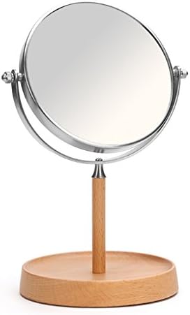 Ditudo espelha a maquiagem de base de madeira, espelho de vaidade de ampliação, desktop hd dupla lacun