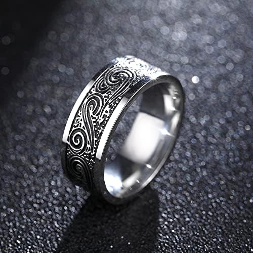 Zboro vintage 316l anel para homens e mulheres nunca desaparecem do poder do Mantra Ring-41364