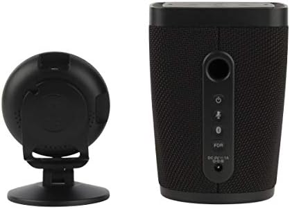 Sistema de segurança inteligente ativado por voz Altec Lansing, inclui alto-falante ao vivo do Google e câmera panorâmica