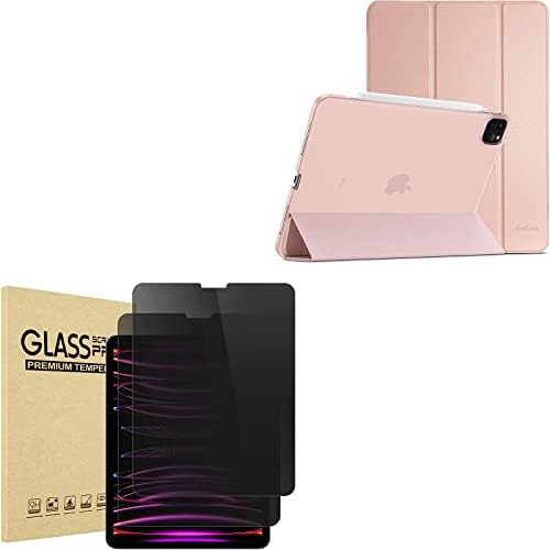 Procase iPad Pro 12.9 Caso 2022 2021 2020 2018 Slim Case Pacote com 2 pacote iPad Pro 12,9 polegadas Protetor de tela de privacidade