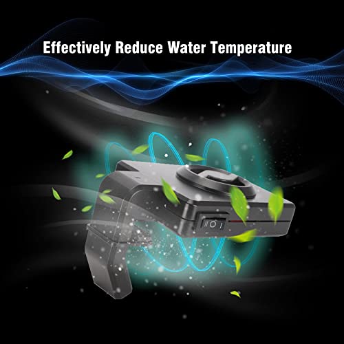 Chiller de aquário, economia de energia, ventilador de resfriamento silenciador Smallcrab Fan Mini Usb Fish Tank Coldwind