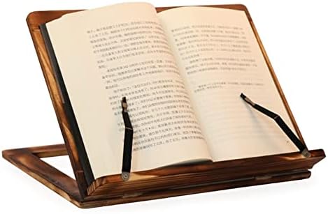 ZLXDP Receita dobrável Livro de livros, Livra da estrutura de madeira Livra da estante de livros, suporte para tablet PC