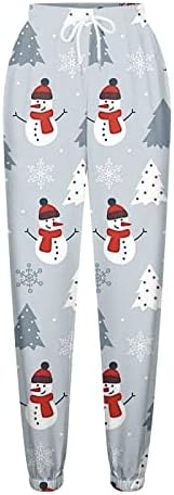 Ticcoy Winter Joggers for Women Christmas, Teen Girl High Wistion Sweats Sweetsals calças calças de lounge