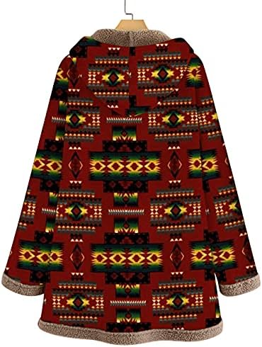 uikmnh mulheres capuz tops de estilo étnico botões quentes
