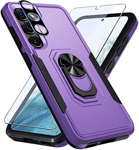 Caso Samsung Galaxy S23+ Plus com Protetor de tela+ Protetor de Lente da Câmera, Tampa de telefone corporal inteiro