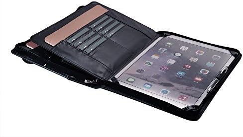 Organizador executivo de negócios da ICARRYALL Case, para letra / papel A4 e iPad Pro de 12,9 polegadas, Black, 12,9 polegadas