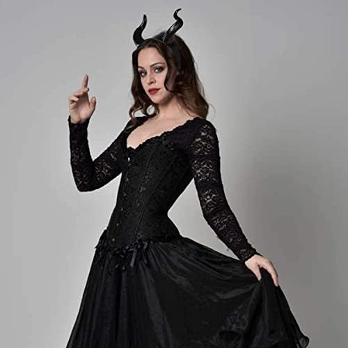 Leorx Devil Horn Bandeira Black Cosplay Hellop Halloween Dress Up Party Hair Acessórios