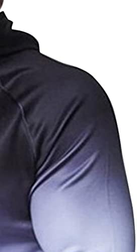 Men Casual Zip-Up Hoodie Jacket Gradiente Pullover de Cor para Capuz Longo Capuz Selto Athletic Athletic Outdoor Sports