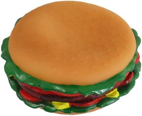 uxcell redond hamburger design squeeze squeeze squeeze brinquedo, colorido