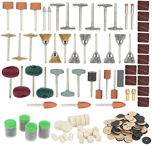 Kit rotativo de moagem 347 PCS Conjunto de ferramentas rotativas de pedra múltipla de pedra de polimento de lixamento