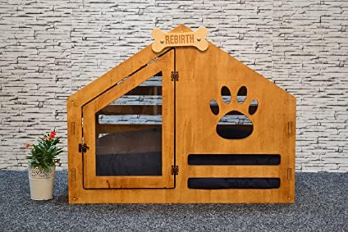 Cama de cachorro, caixa de cachorro, casa de estimação de madeira, casa de cachorro moderno, canil de cachorro, casa de