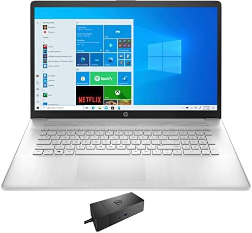 HP 17T-CN000 Home & Business Laptop, Wifi, Bluetooth, Webcam, Win 11 Home) com WD19S 180W Dock
