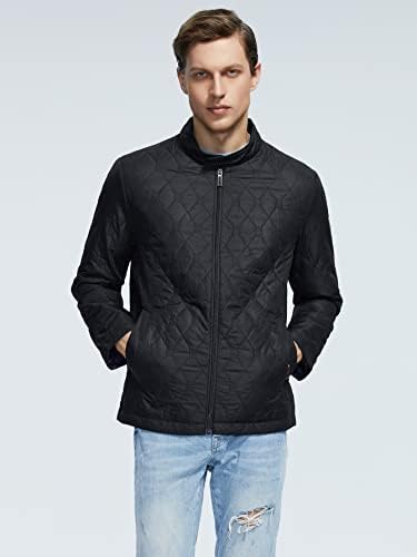 Jaquetas para homens - homens zípidos de casaco acolchoado