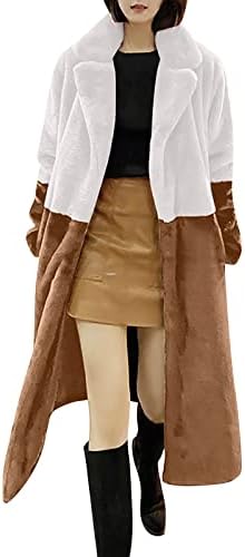 Casaco longo de foviguo para mulheres, roupas domésticas modernas cardigan ladie de inverno de manga longa e longa lapel cardigan warm