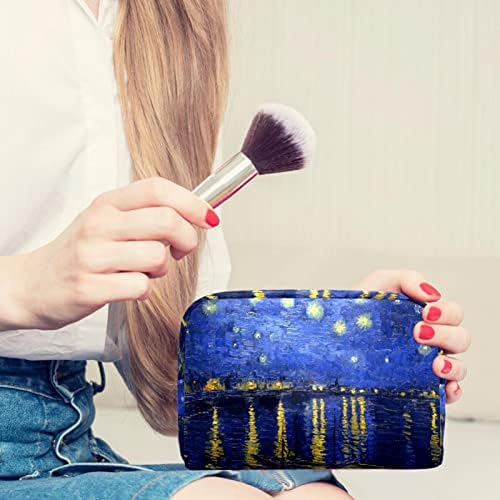 Tbouobt Bolsa cosmética para mulheres, bolsas de maquiagem Bolsa de higiene pessoal espaçosa presente de viagem, pintura