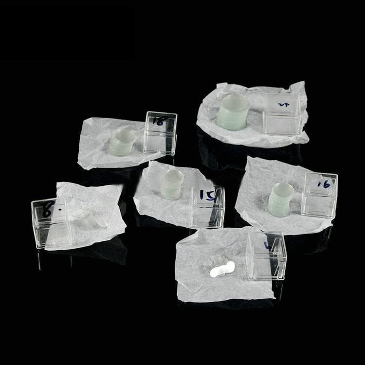 Equipamento de microscópio de laboratório 100 pcs redondo ladrões em branco, ladrões de 3-50 mm de vidro para microscópio de vidro,
