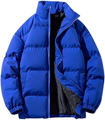 Jaqueta de casacos para baixo masculino de fsahjkee, 2022 de manga comprida casacos de inverno