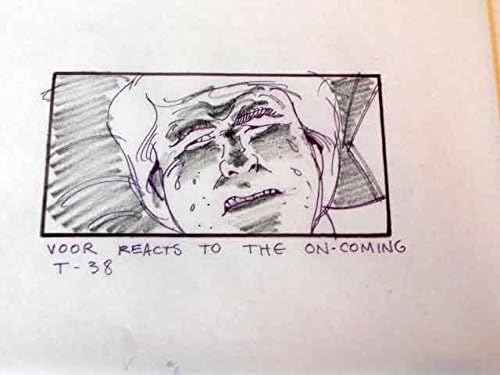 Dragnet '87 Storyboard original Art Carl Aldana Hanks Ackroyd T38 Voor reage