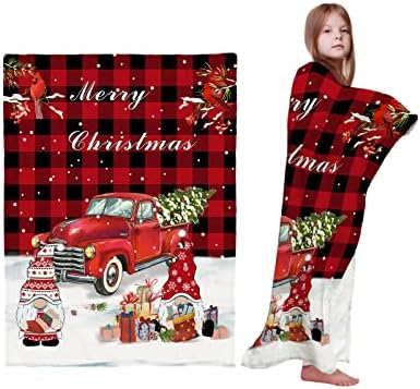 Cobertor de bebê - 30 x 40 - Feliz Natal Gnome Xmas Tree Trucle Super Mobs Baby Cobertors para meninos meninas | Recebimento